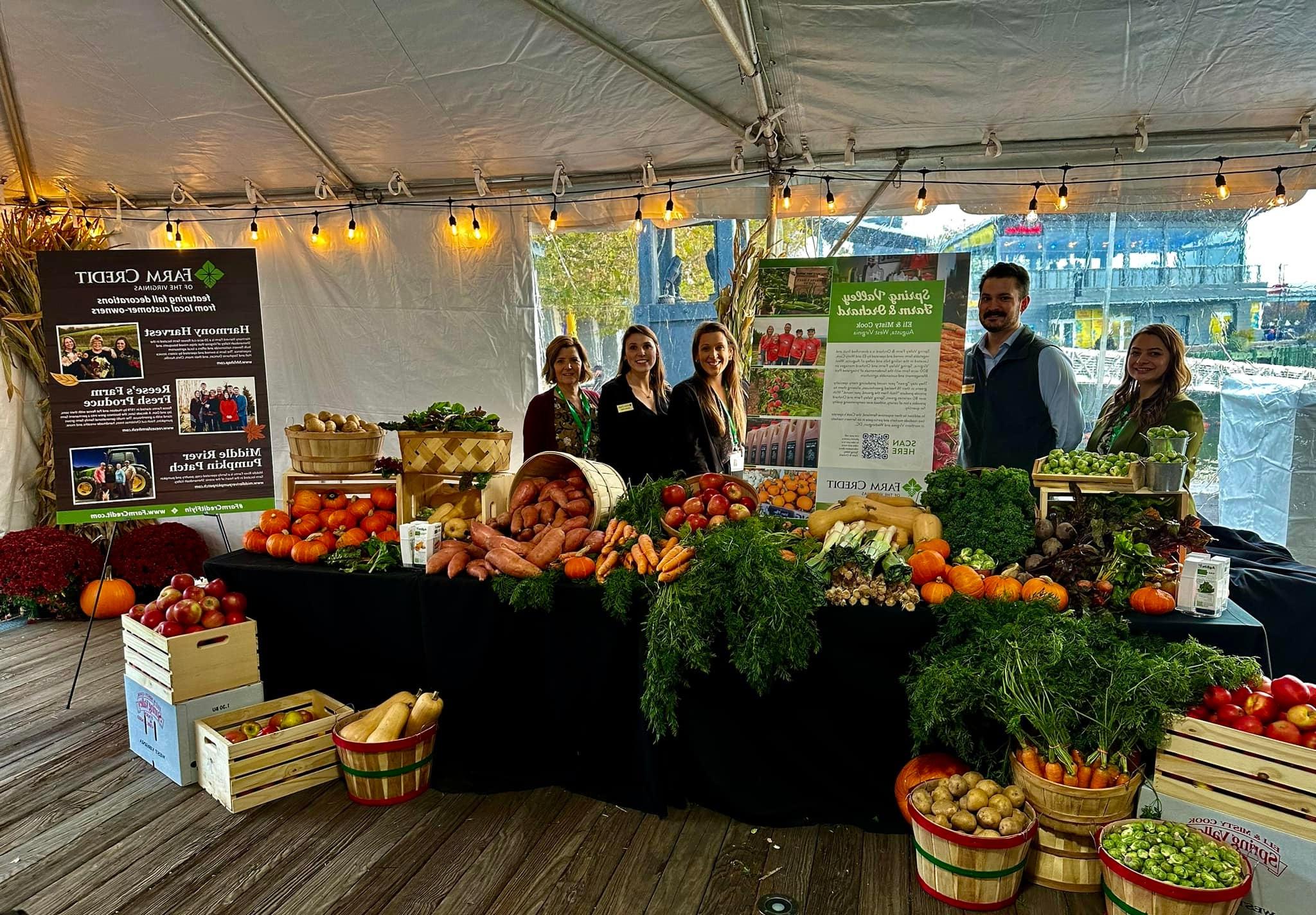 Farm Credit team at marketplace reception